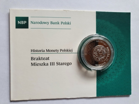10 zł Brakteat Mieszka III Starego 2014 r 10 zł Brakteat Mieszka III Starego 2014 r