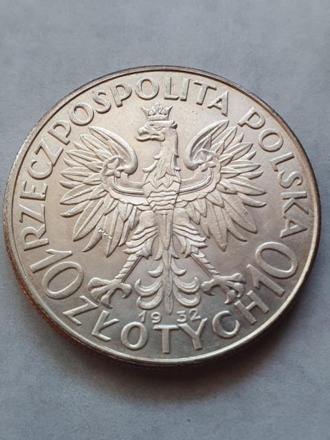 10 zł Głowa Kobiety 1932 r bez znaku 10 zł Głowa Kobiety 1932 r bez znaku