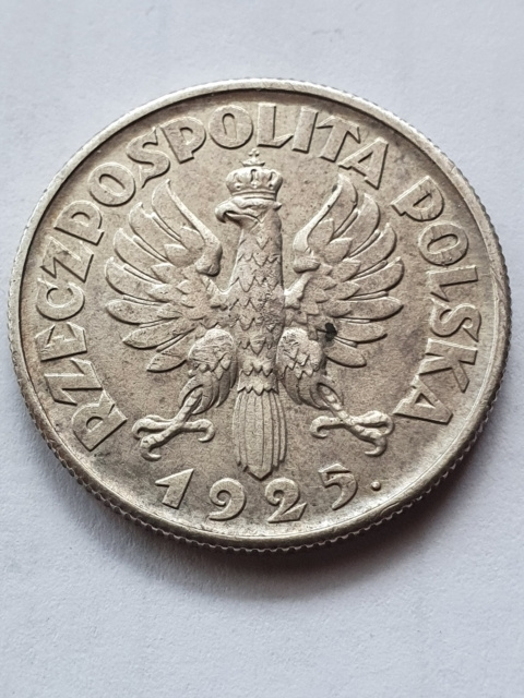 2 zł Żniwiarka 1925 r kropka 2 zł Żniwiarka 1925 r kropka