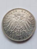 Niemcy 3 Marki Meiningen 1908 r Niemcy 3 Marki Meiningen 1908 r