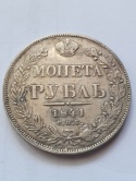 Rosja Rubel Mikołaj I 1841 r Rosja Rubel Mikołaj I 1841 r