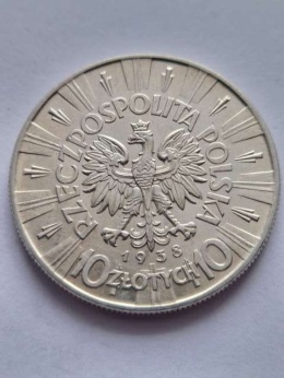10 zł Józef Piłsudski 1938 r rzadszy