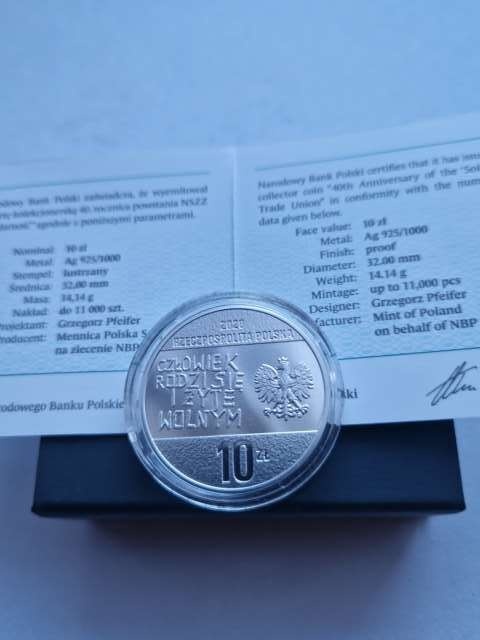 10 zł NSZZ Solidarność 2020 r