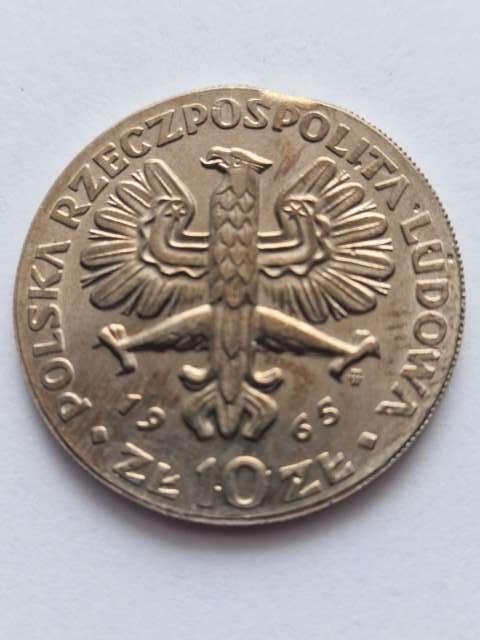 10 zł Warszawska Nike 1965 r destrukt