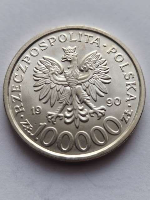 100 tys Solidarność typ B 1990 r