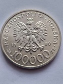 100 tys Solidarność typ C 1990 r
