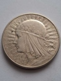 10 zł Głowa Kobiety 1932 r bez znaku