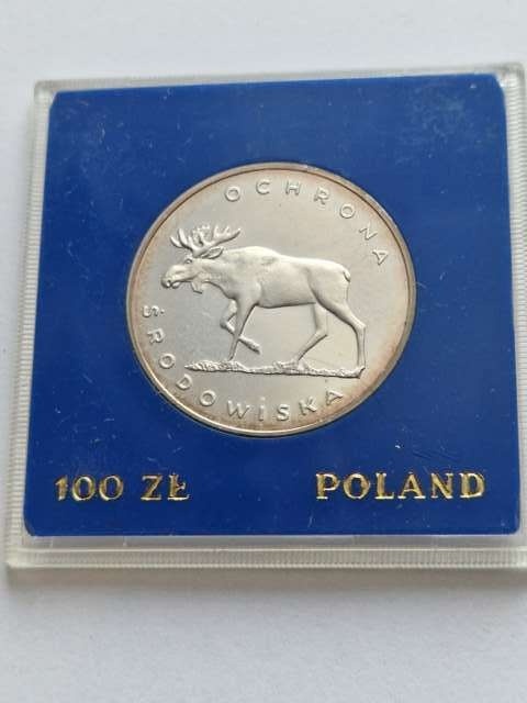 100 zł Ochrona Środowiska Łoś 1978 r