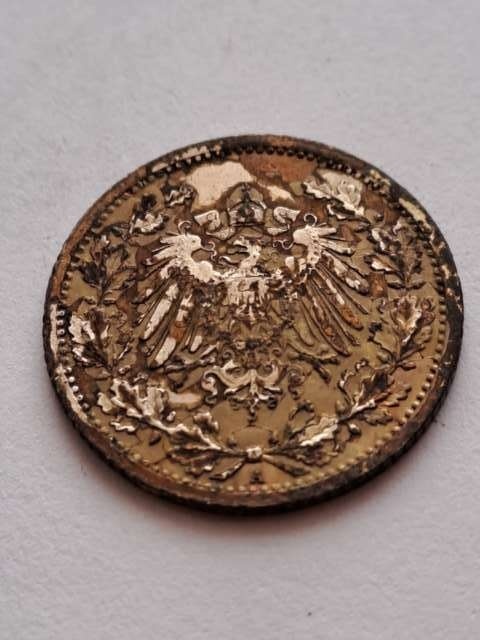 Niemcy 1/2 Marki Wilhelm II 1907 r A