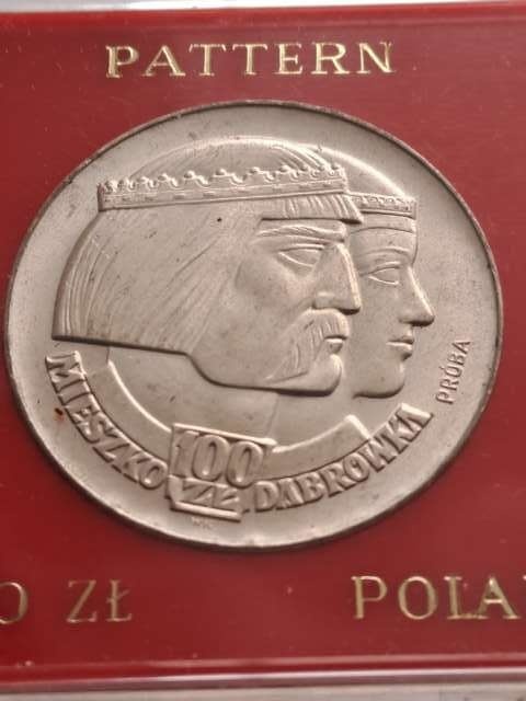 100 zł Mieszko i Dąbrówka 1966 r próba