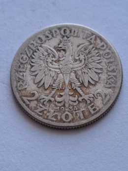 2 zł Głowa Kobiety 1934 r