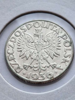 2 zł Żaglowiec 1936 r