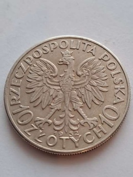 10 zł Głowa Kobiety 1932 r bez znaku