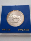 100 zł Ochrona Środowiska Łoś 1978 r