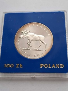 100 zł Ochrona Środowiska Łoś 1978 r