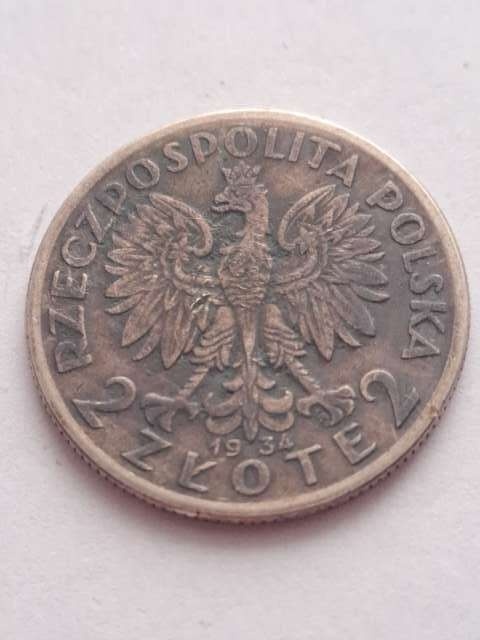 2 zł Głowa Kobiety 1934 r