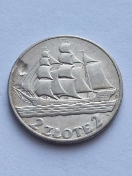2 zł Żaglowiec 1936 r