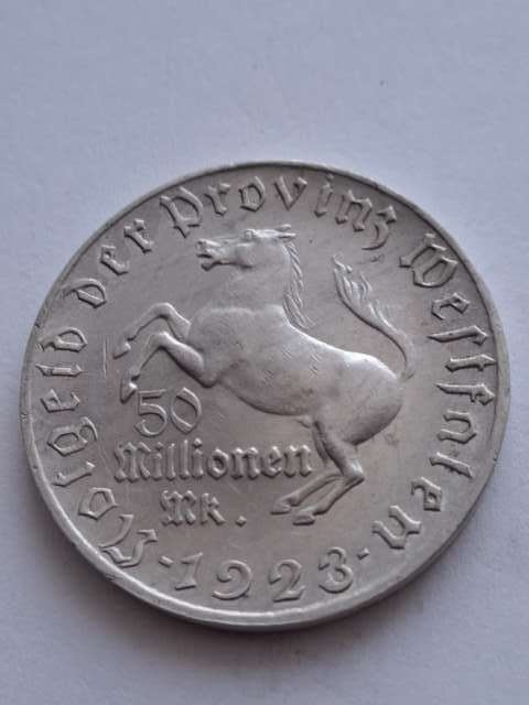 Niemcy 50 Milionów Marek Westfalia 1923 r