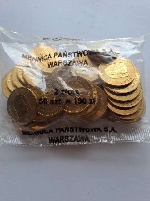 2 zł Województwo Łódzkie 2004 r worek 50szt
