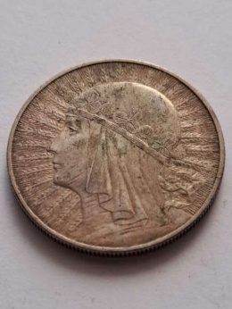 10 zł Głowa Kobiety 1932 r znak