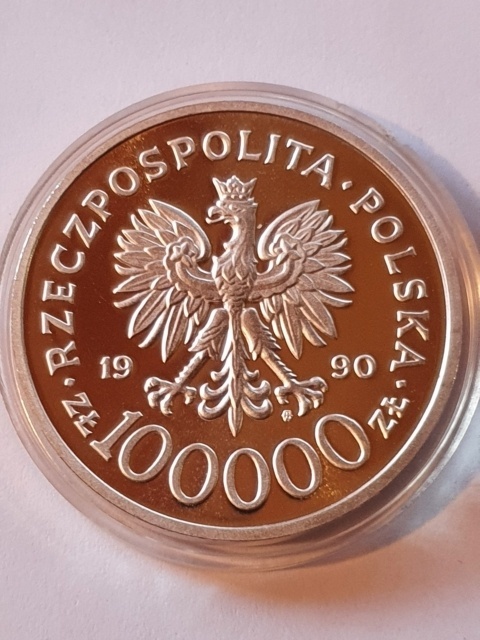 100 tys Solidarność mała gruba 1990 r