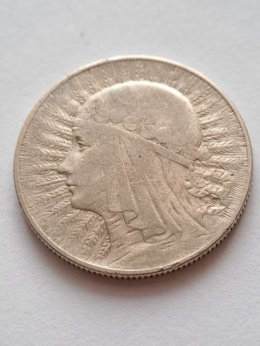 5 zł Głowa Kobiety 1932 r znak