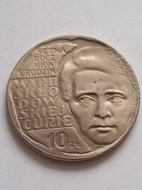 10 zł Maria Skłodowska-Curie 1967 r