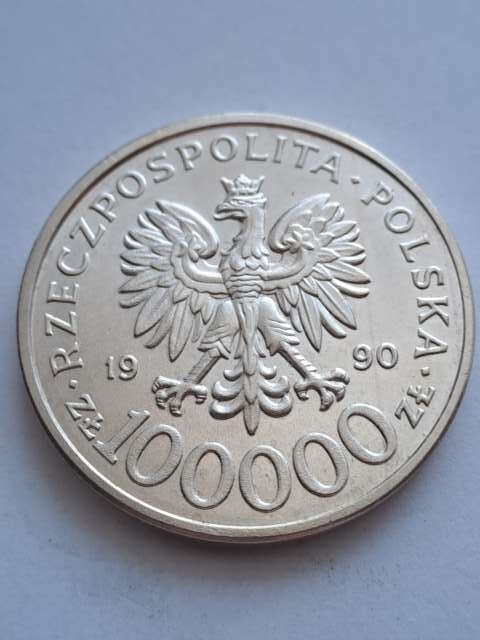 100 tys Solidarność typ C 1990 r