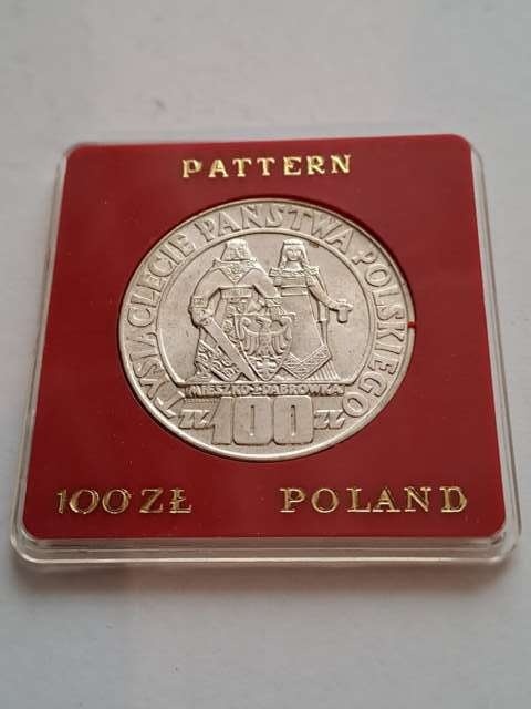100 zł Mieszko i Dąbrówka 1966 r próba