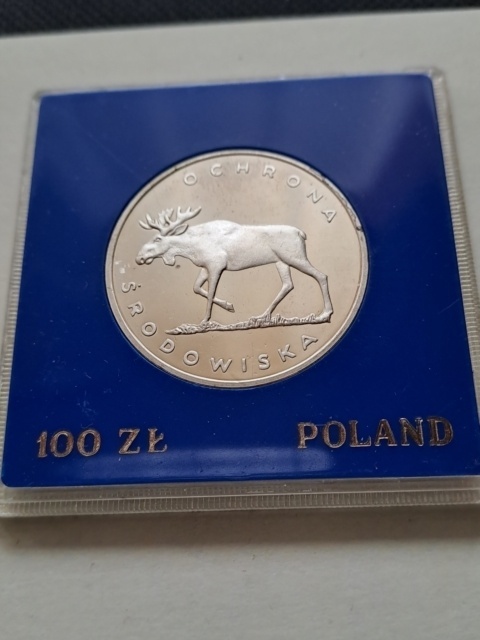 100 zł Ochrona Środowiska Łoś 1978 r