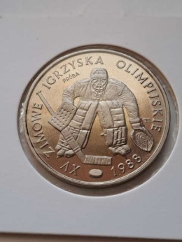 500 zł XV Igrzyska Olimpijskie Calgary 1987 r nikiel