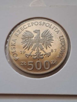 500 zł XV Igrzyska Olimpijskie Calgary 1987 r nikiel