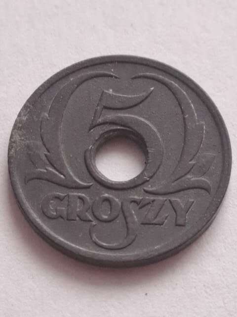 Generalna Gubernia 5 Groszy 1939 r