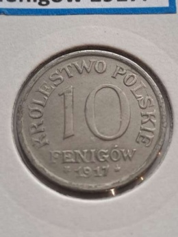 Królestwo Polskie 10 Fenigów 1917 r