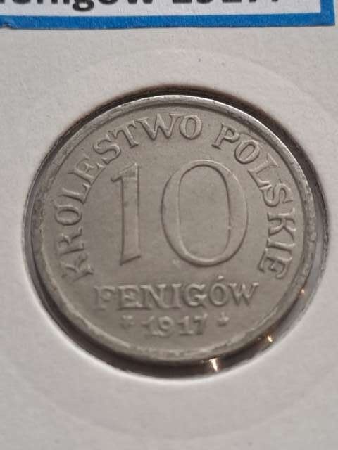 Królestwo Polskie 10 Fenigów 1917 r