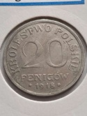 Królestwo Polskie 20 Fenigów 1918 r