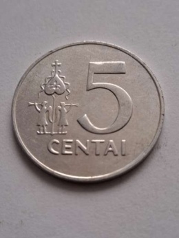 Litwa 5 Centai 1991 r