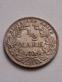 Niemcy 1/2 Marki Wilhelm II 1914 r A