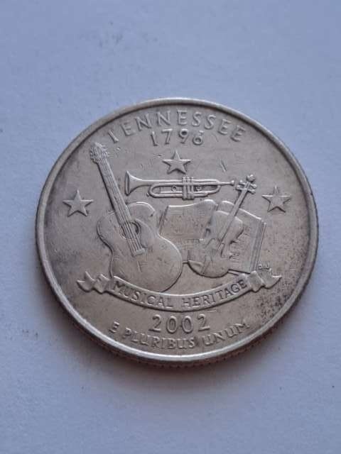USA 1/4 Dollara Tennessee 2002 r D