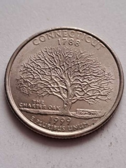 USA 1/4 Dollara Connecticut 1999 r P