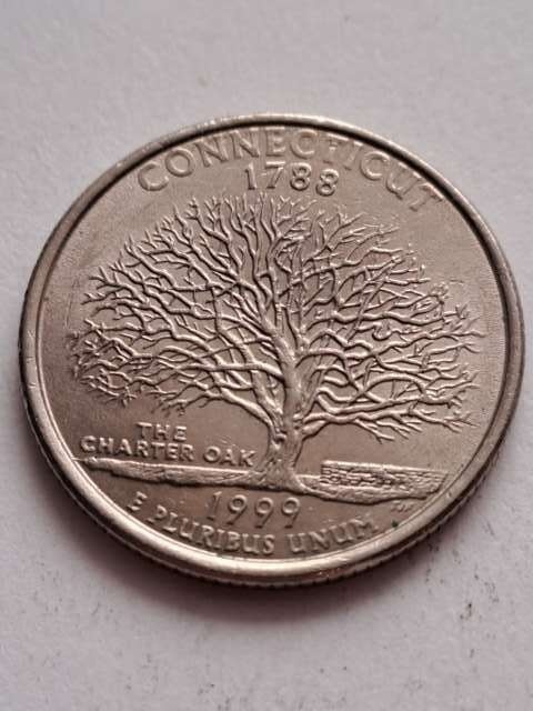 USA 1/4 Dollara Connecticut 1999 r P