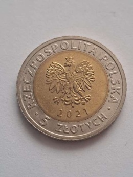 5 zł Zamek Książ 2021 r