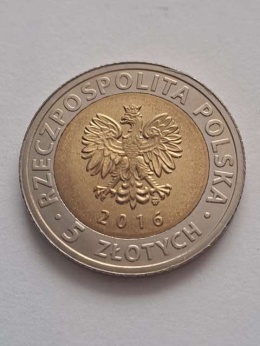 5 zł Zamek Książąt Pomorskich 2016 r