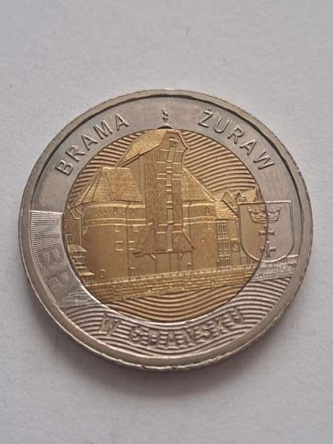 5 zł Brama Żuraw 2021 r