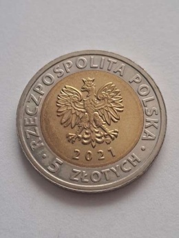 5 zł Brama Żuraw 2021 r