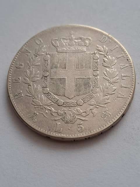 Włochy 5 Lir Emanuel II 1874 r