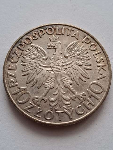 10 zł Głowa Kobiety 1932 r bez znaku