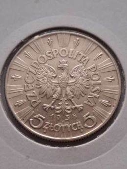 5 zł Józef Piłsudski 1938 r