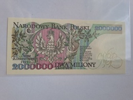 Banknot 2000000 zł J. Paderewski z błędem 1992 r
