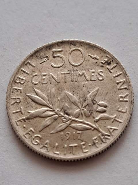 Francja 50 Centimes 1917 r